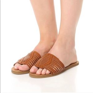 Madewell Willa Huarache Leather Slide